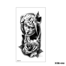Load image into Gallery viewer, Creative Flower Half Arm Cool Tattoo Stickers Waterproof Fashion Lion Animal Tiger Men Women Female Snake Tattoo Stickers