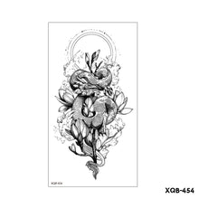 Load image into Gallery viewer, Creative Flower Half Arm Cool Tattoo Stickers Waterproof Fashion Lion Animal Tiger Men Women Female Snake Tattoo Stickers