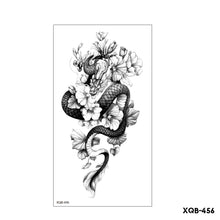 Load image into Gallery viewer, Creative Flower Half Arm Cool Tattoo Stickers Waterproof Fashion Lion Animal Tiger Men Women Female Snake Tattoo Stickers