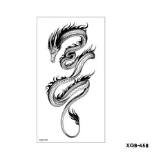 Load image into Gallery viewer, Creative Flower Half Arm Cool Tattoo Stickers Waterproof Fashion Lion Animal Tiger Men Women Female Snake Tattoo Stickers
