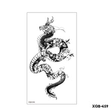 Load image into Gallery viewer, Creative Flower Half Arm Cool Tattoo Stickers Waterproof Fashion Lion Animal Tiger Men Women Female Snake Tattoo Stickers