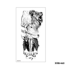 Load image into Gallery viewer, Creative Flower Half Arm Cool Tattoo Stickers Waterproof Fashion Lion Animal Tiger Men Women Female Snake Tattoo Stickers