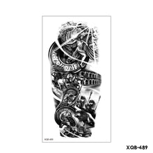 Load image into Gallery viewer, Creative Flower Half Arm Cool Tattoo Stickers Waterproof Fashion Lion Animal Tiger Men Women Female Snake Tattoo Stickers