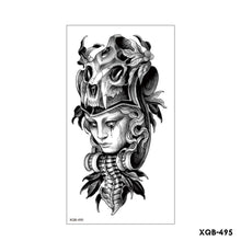 Load image into Gallery viewer, Creative Flower Half Arm Cool Tattoo Stickers Waterproof Fashion Lion Animal Tiger Men Women Female Snake Tattoo Stickers