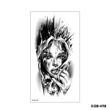Load image into Gallery viewer, Creative Flower Half Arm Cool Tattoo Stickers Waterproof Fashion Lion Animal Tiger Men Women Female Snake Tattoo Stickers