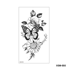 Load image into Gallery viewer, Creative Flower Half Arm Cool Tattoo Stickers Waterproof Fashion Lion Animal Tiger Men Women Female Snake Tattoo Stickers