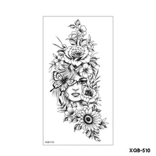 Load image into Gallery viewer, Creative Flower Half Arm Cool Tattoo Stickers Waterproof Fashion Lion Animal Tiger Men Women Female Snake Tattoo Stickers