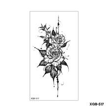 Load image into Gallery viewer, Creative Flower Half Arm Cool Tattoo Stickers Waterproof Fashion Lion Animal Tiger Men Women Female Snake Tattoo Stickers