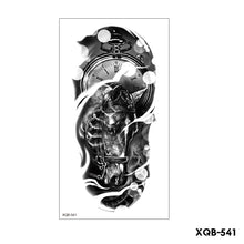 Load image into Gallery viewer, Creative Flower Half Arm Tattoo Stickers Waterproof Fashion Lion Animal Tiger Men Women Tattoo Sticker Snake Tattoo Stickers