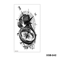 Load image into Gallery viewer, Creative Flower Half Arm Tattoo Stickers Waterproof Fashion Lion Animal Tiger Men Women Tattoo Sticker Snake Tattoo Stickers