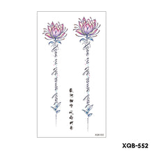 Load image into Gallery viewer, Creative Flower Half Arm Tattoo Stickers Waterproof Fashion Lion Animal Tiger Men Women Tattoo Sticker Snake Tattoo Stickers