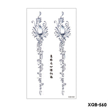Load image into Gallery viewer, Creative Flower Half Arm Tattoo Stickers Waterproof Fashion Lion Animal Tiger Men Women Tattoo Sticker Snake Tattoo Stickers