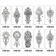 Load image into Gallery viewer, Flower Arm Tattoo Stickers Half Arm Waterproof Fashion Animal Tiger Men Women Tattoo Sticker Snake Creative Tattoo Stickers