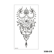 Load image into Gallery viewer, Flower Arm Tattoo Stickers Half Arm Waterproof Fashion Animal Tiger Men Women Tattoo Sticker Snake Creative Tattoo Stickers