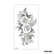 Load image into Gallery viewer, Flower Arm Tattoo Stickers Half Arm Waterproof Fashion Animal Tiger Men Women Tattoo Sticker Snake Creative Tattoo Stickers