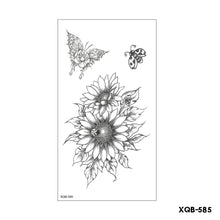 Load image into Gallery viewer, Flower Arm Tattoo Stickers Half Arm Waterproof Fashion Animal Tiger Men Women Tattoo Sticker Snake Creative Tattoo Stickers