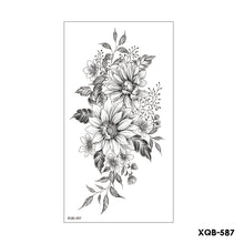 Load image into Gallery viewer, Flower Arm Tattoo Stickers Half Arm Waterproof Fashion Animal Tiger Men Women Tattoo Sticker Snake Creative Tattoo Stickers