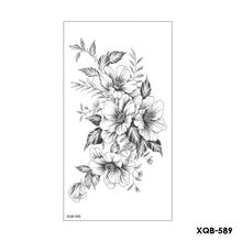 Load image into Gallery viewer, Flower Arm Tattoo Stickers Half Arm Waterproof Fashion Animal Tiger Men Women Tattoo Sticker Snake Creative Tattoo Stickers