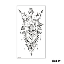 Load image into Gallery viewer, Flower Arm Tattoo Stickers Half Arm Waterproof Fashion Animal Tiger Men Women Tattoo Sticker Snake Creative Tattoo Stickers