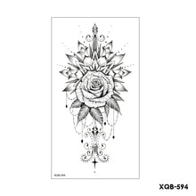Load image into Gallery viewer, Flower Arm Tattoo Stickers Half Arm Waterproof Fashion Animal Tiger Men Women Tattoo Sticker Snake Creative Tattoo Stickers