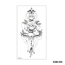 Load image into Gallery viewer, Flower Arm Tattoo Stickers Half Arm Waterproof Fashion Animal Tiger Men Women Tattoo Sticker Snake Creative Tattoo Stickers
