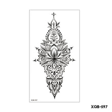 Load image into Gallery viewer, Flower Arm Tattoo Stickers Half Arm Waterproof Fashion Animal Tiger Men Women Tattoo Sticker Snake Creative Tattoo Stickers