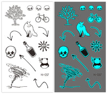 Load image into Gallery viewer, Cute Waterproof Blue Luminous Tattoo Stickers Small Fresh Animal Tattoo Stickers Deer Panda Penguin Dog Arm Tattoo Sticker