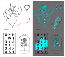 Load image into Gallery viewer, Cute Waterproof Blue Luminous Tattoo Stickers Small Fresh Animal Tattoo Stickers Deer Panda Penguin Dog Arm Tattoo Sticker