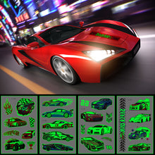 Load image into Gallery viewer, Waterproof Cool Racing Motorcycle Luminous Tattoo Stickers Glow Stickers Party Tattoo Stickers Men Women Tattoo Sticker