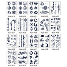 Load image into Gallery viewer, Gardenia Blue Show Juice Tattoo Stickers Men and Women Waterproof Lasting Waterproof Simulation Planting Tattoo Stickers