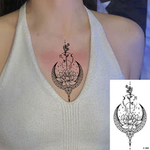 Load image into Gallery viewer, Creative Small Fresh Tattoo Stickers Black and White Animal Disposable Tattoo Stickers Dreamcatcher Arm Body Moon Tattoo Stickers