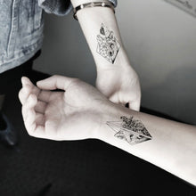 Load image into Gallery viewer, Creative Small Fresh Tattoo Stickers Black and White Animal Disposable Tattoo Stickers Dreamcatcher Arm Body Moon Tattoo Stickers