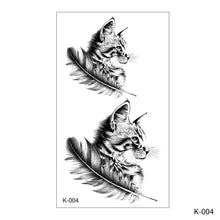 Load image into Gallery viewer, Creative Small Fresh Tattoo Stickers Black and White Animal Disposable Tattoo Stickers Dreamcatcher Arm Body Moon Tattoo Stickers