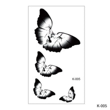 Load image into Gallery viewer, Creative Small Fresh Tattoo Stickers Black and White Animal Disposable Tattoo Stickers Dreamcatcher Arm Body Moon Tattoo Stickers