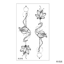 Load image into Gallery viewer, Creative Small Fresh Tattoo Stickers Black and White Animal Disposable Tattoo Stickers Dreamcatcher Arm Body Moon Tattoo Stickers