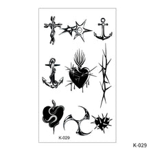 Load image into Gallery viewer, Creative Small Fresh Tattoo Stickers Black and White Animal Disposable Tattoo Stickers Dreamcatcher Arm Body Moon Tattoo Stickers