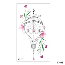 Load image into Gallery viewer, Creative Small Fresh Tattoo Stickers Black and White Animal Disposable Tattoo Stickers Dreamcatcher Arm Body Moon Tattoo Stickers