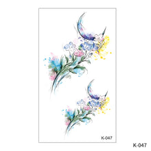 Load image into Gallery viewer, Creative Small Fresh Tattoo Stickers Black and White Animal Disposable Tattoo Stickers Dreamcatcher Arm Body Moon Tattoo Stickers
