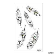 Load image into Gallery viewer, Creative Small Fresh Tattoo Stickers Black and White Animal Disposable Tattoo Stickers Dreamcatcher Arm Body Moon Tattoo Stickers