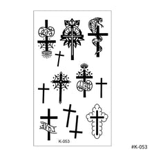Load image into Gallery viewer, Creative Small Fresh Tattoo Stickers Black and White Color Disposable Tattoo Stickers Arm Body Butterfly Moon Tattoo Stickers
