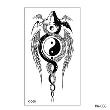 Load image into Gallery viewer, Creative Small Fresh Tattoo Stickers Black and White Color Disposable Tattoo Stickers Arm Body Butterfly Moon Tattoo Stickers
