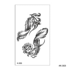 Load image into Gallery viewer, Creative Small Fresh Tattoo Stickers Black and White Color Disposable Tattoo Stickers Arm Body Butterfly Moon Tattoo Stickers