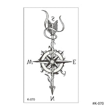 Load image into Gallery viewer, Creative Small Fresh Tattoo Stickers Black and White Color Disposable Tattoo Stickers Arm Body Butterfly Moon Tattoo Stickers