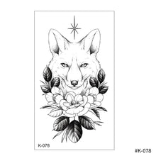 Load image into Gallery viewer, Creative Small Fresh Tattoo Stickers Black and White Color Disposable Tattoo Stickers Arm Body Butterfly Moon Tattoo Stickers