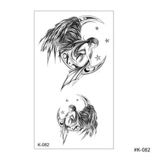 Load image into Gallery viewer, Creative Small Fresh Tattoo Stickers Black and White Color Disposable Tattoo Stickers Arm Body Butterfly Moon Tattoo Stickers