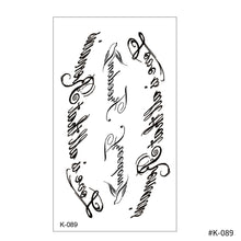 Load image into Gallery viewer, Creative Small Fresh Tattoo Stickers Black and White Color Disposable Tattoo Stickers Arm Body Butterfly Moon Tattoo Stickers