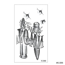 Load image into Gallery viewer, Creative Small Fresh Tattoo Stickers Black and White Color Disposable Tattoo Stickers Arm Body Butterfly Moon Tattoo Stickers