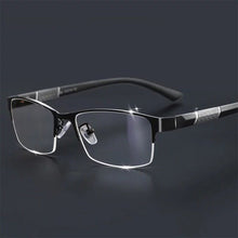 Load image into Gallery viewer, Half Frame Blue Light Blocking Glasses Flat Glasses Fashion Comfortable Transparent Glasses Anti Radiation Glasses For Men