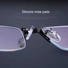 Load image into Gallery viewer, Half Frame Blue Light Blocking Glasses Flat Glasses Fashion Comfortable Transparent Glasses Anti Radiation Glasses For Men