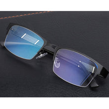 Load image into Gallery viewer, Half Frame Blue Light Blocking Glasses Flat Glasses Fashion Comfortable Transparent Glasses Anti Radiation Glasses For Men